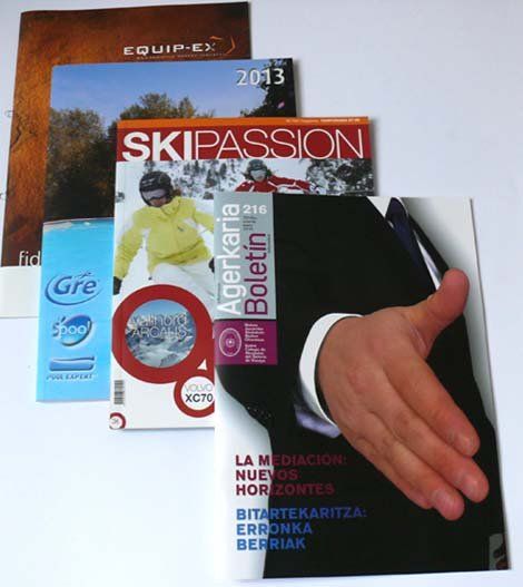 Revistas, catálogos, boletines